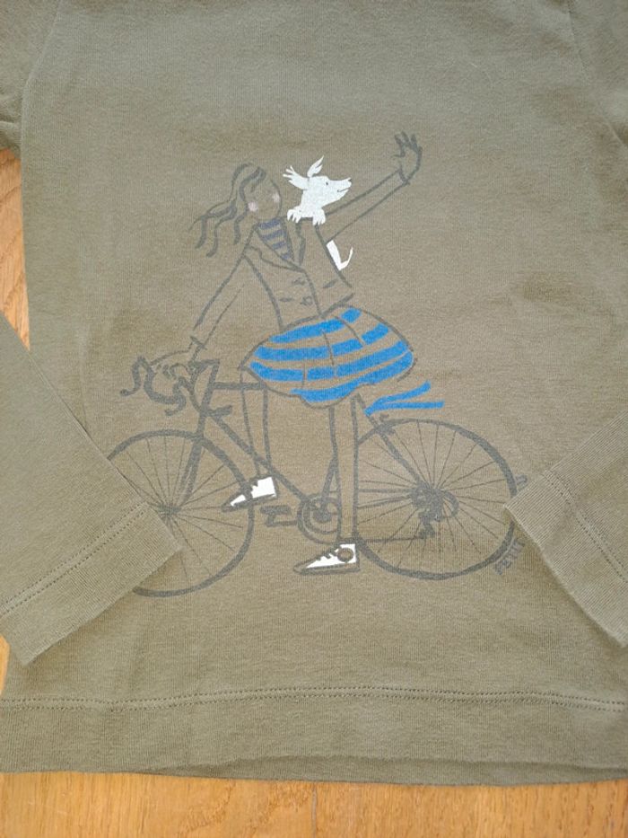 Tee-shirt kaki taille 4 ans - photo numéro 2