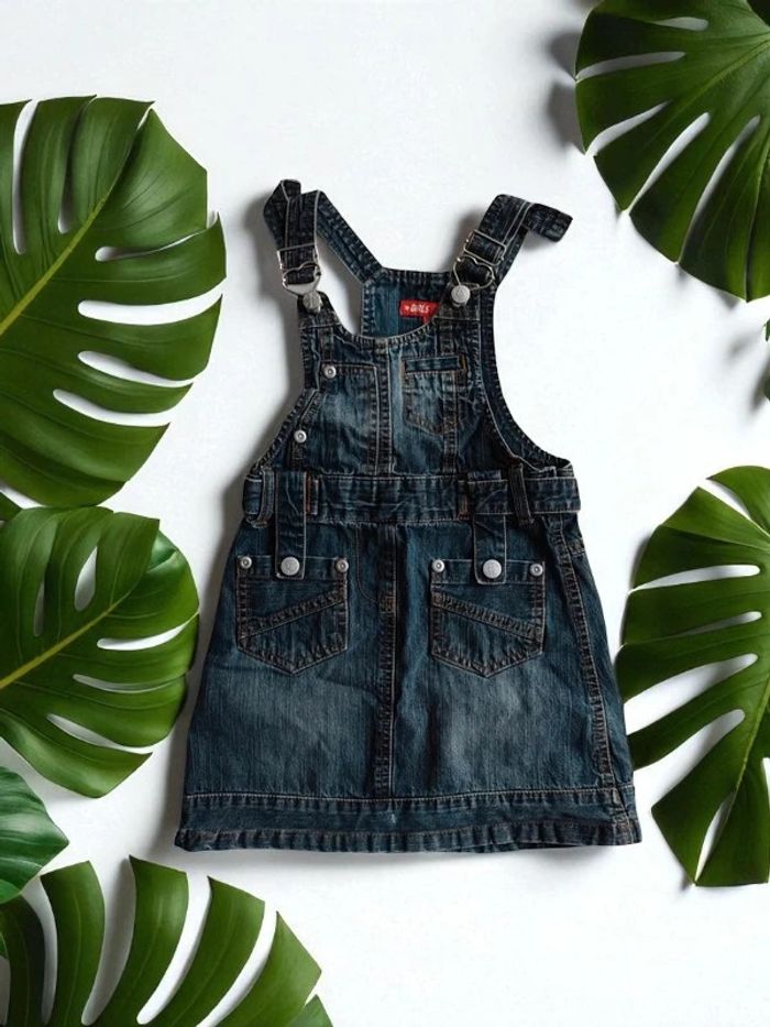 Robe Salopette en jean 5/6 ans