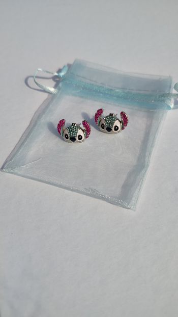 Boucles d'oreilles strass Lilo et Stitch