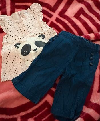 Ensemble rose et bleu 24 mois