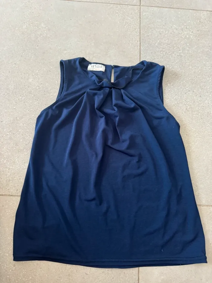 Blouse navy Camille de paris, taille 38, très bon état