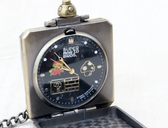 Super Mario Bros. Hatena Block Pocket Watch - Mario & Super Mushroom - photo numéro 3