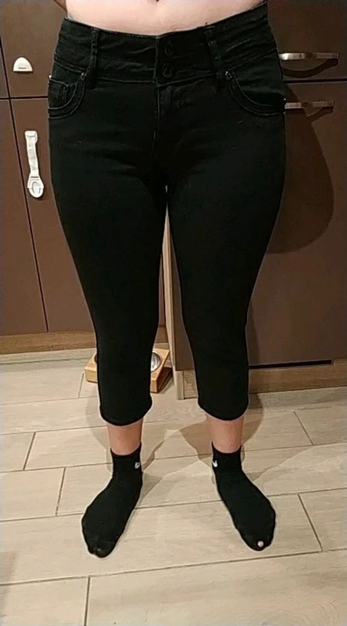 Pantacourt femme noir onado S tbe - photo numéro 12