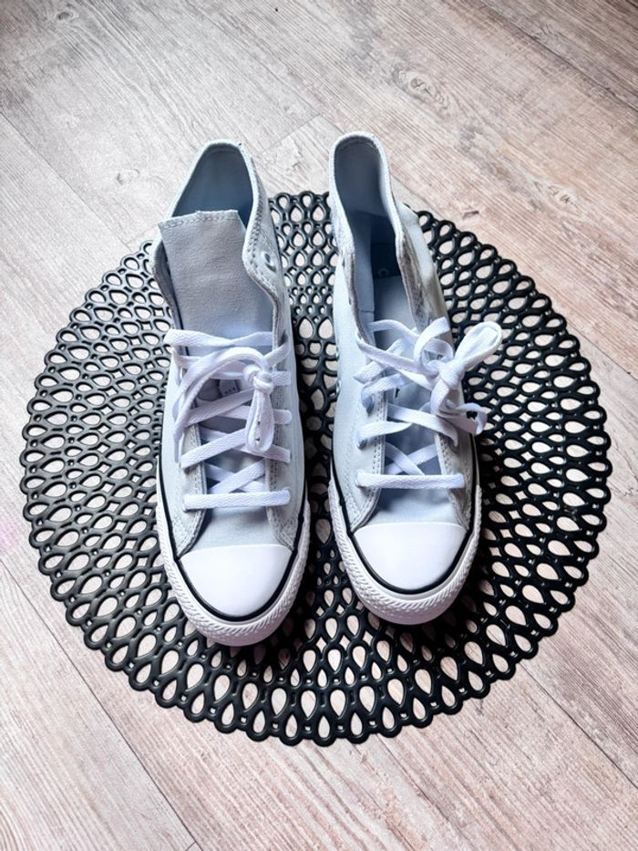 Montante grise clair converse - photo numéro 2