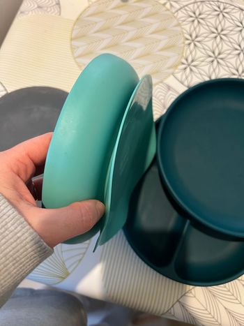 Lot de 4 assiettes ventouses Ekobo