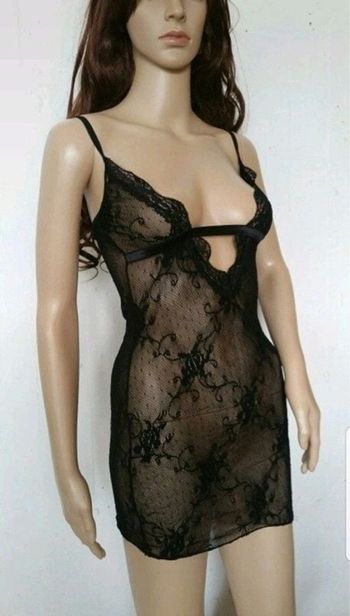 Lingerie guipure plumetis dentelle noire Leg Avenue