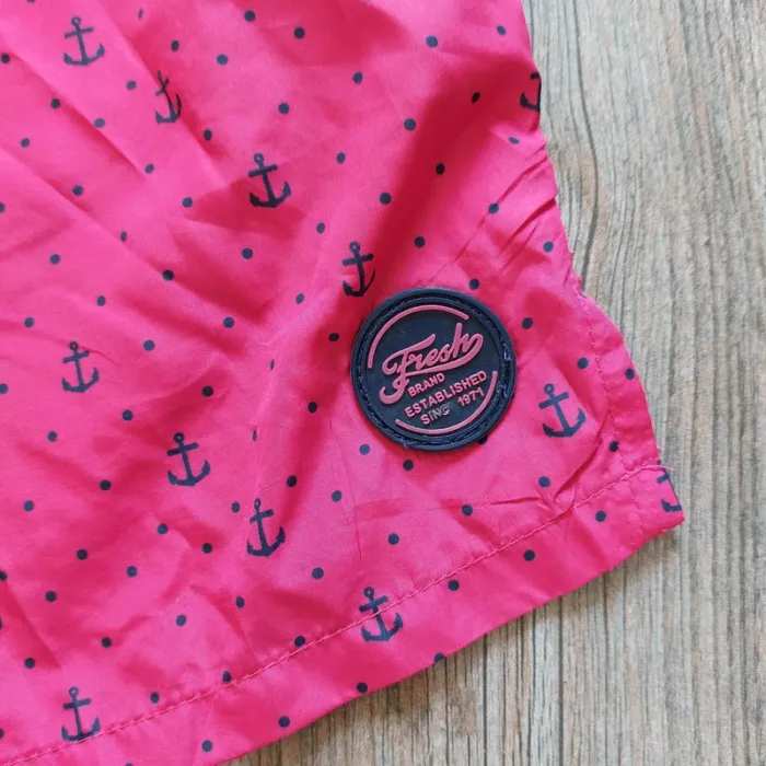 Short de bain Fresh taille XXL rose avec ancre marine - photo numéro 3