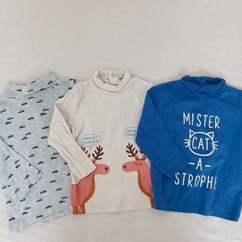 Lot sous pull 18m