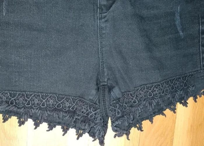 Short en jeans noir Cache Cache taille 34 - photo numéro 2
