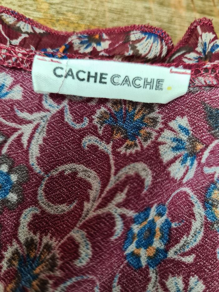 Très belle robe  fleurie cache-cache taille 40 - photo numéro 2