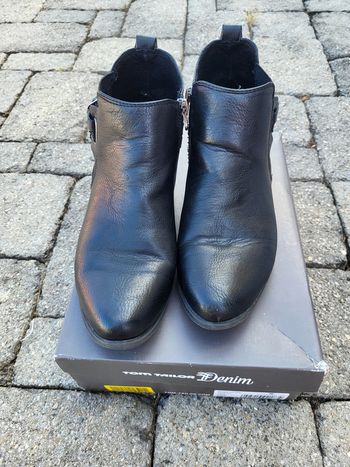 Bottines noires Tom Tailor Denim T39