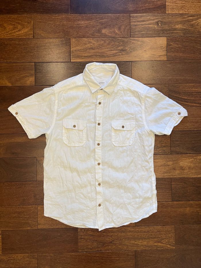chemise manches courtes blanche armand thiery taille S - photo numéro 2