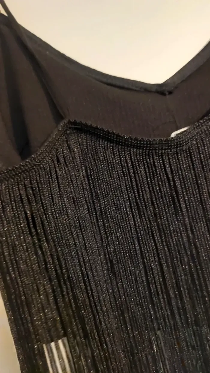 T-shirt court à franges et paillettes - photo numéro 2