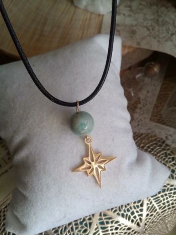 Collier amazonite étoile du Nord