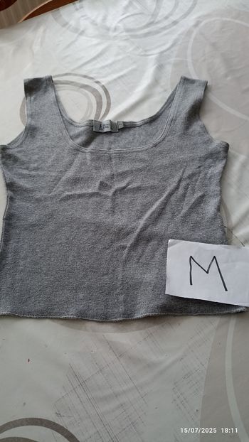 Débardeur court M gris JNY