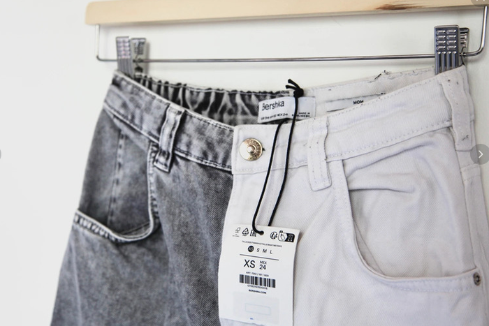 Jean Bi color gris et blanc coupe mum fit/boyfriend - photo numéro 2