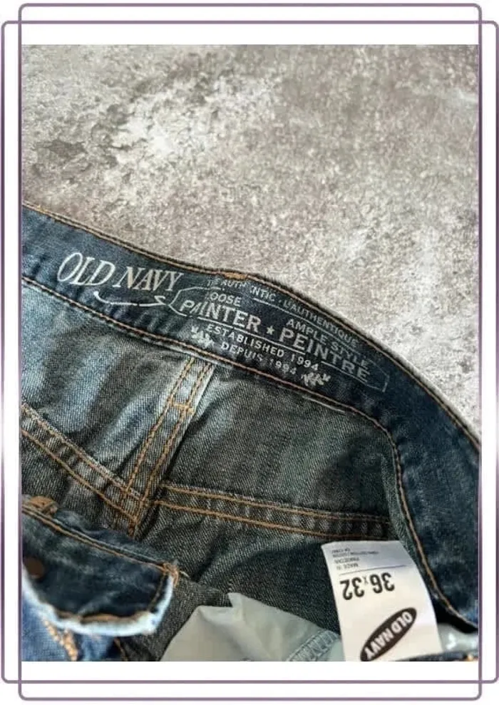 Short jean carpenter homme Old Navy 36x32 Pantaloncini carpentiere uomo Zimmermannsshorts Herren - photo numéro 3