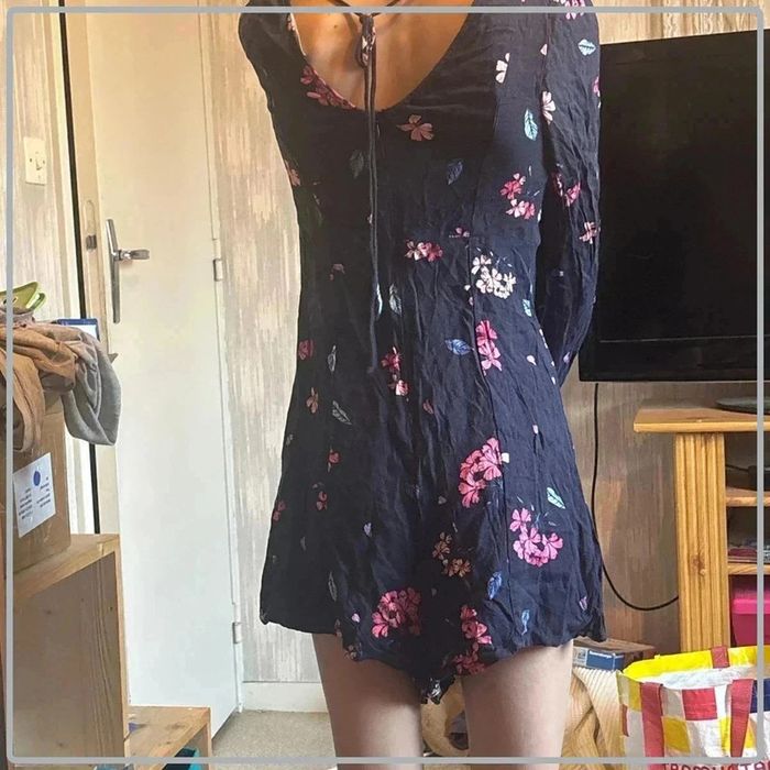 Combi short fleurie taille 36 marque mango casual - photo numéro 3