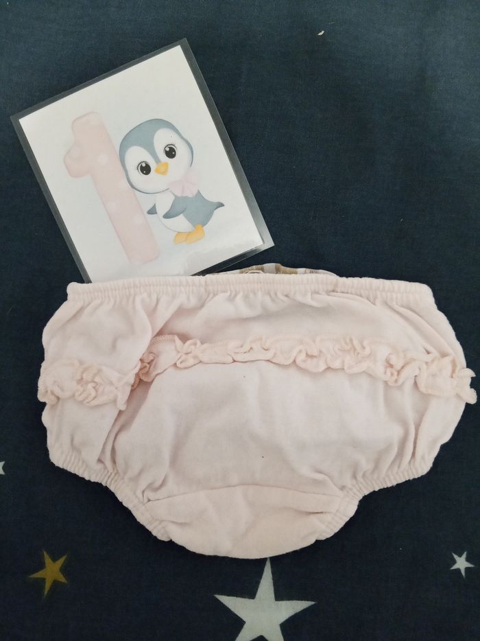 Culotte / Bloomers rose _ 1 mois - photo numéro 2