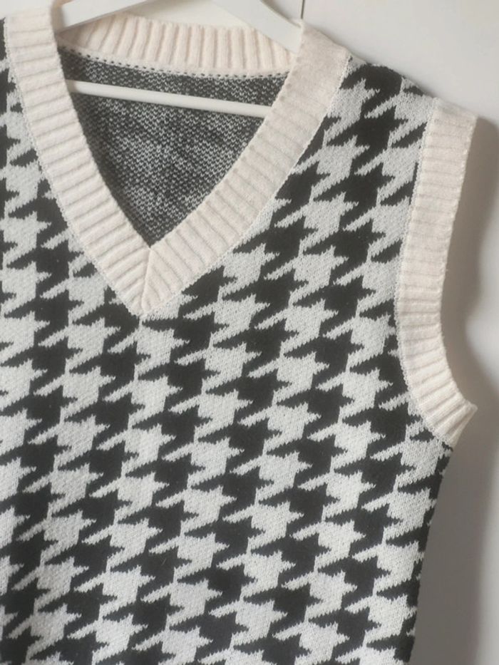 Pull col V sans manches grosse mailles 36 Shein - photo numéro 2