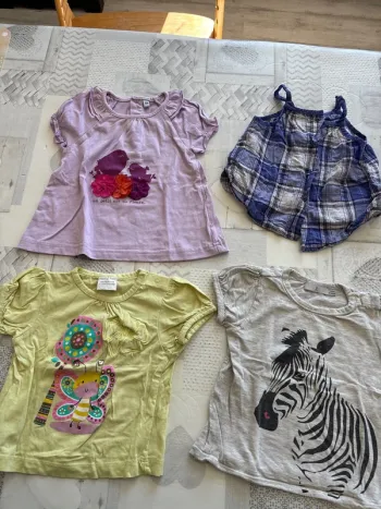 Lot 12 mois fille tee shirt mc