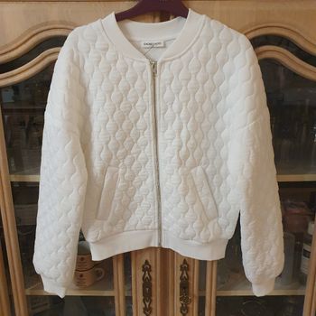 Blouson mi-saison blanc avec 2 poches Cache-cache Taille XS