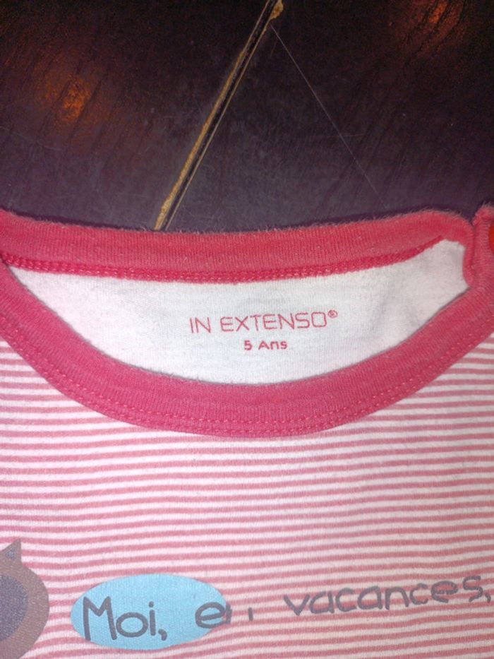Tee shirt in extenso 5 ans - photo numéro 2