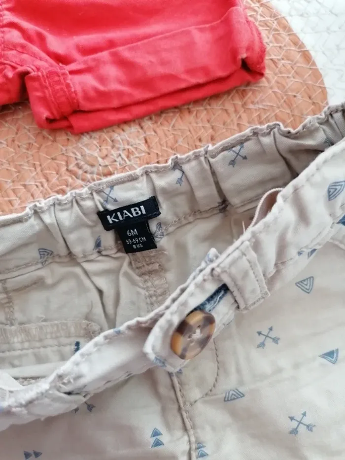 Lot de deux shorts - 6 mois - photo numéro 4