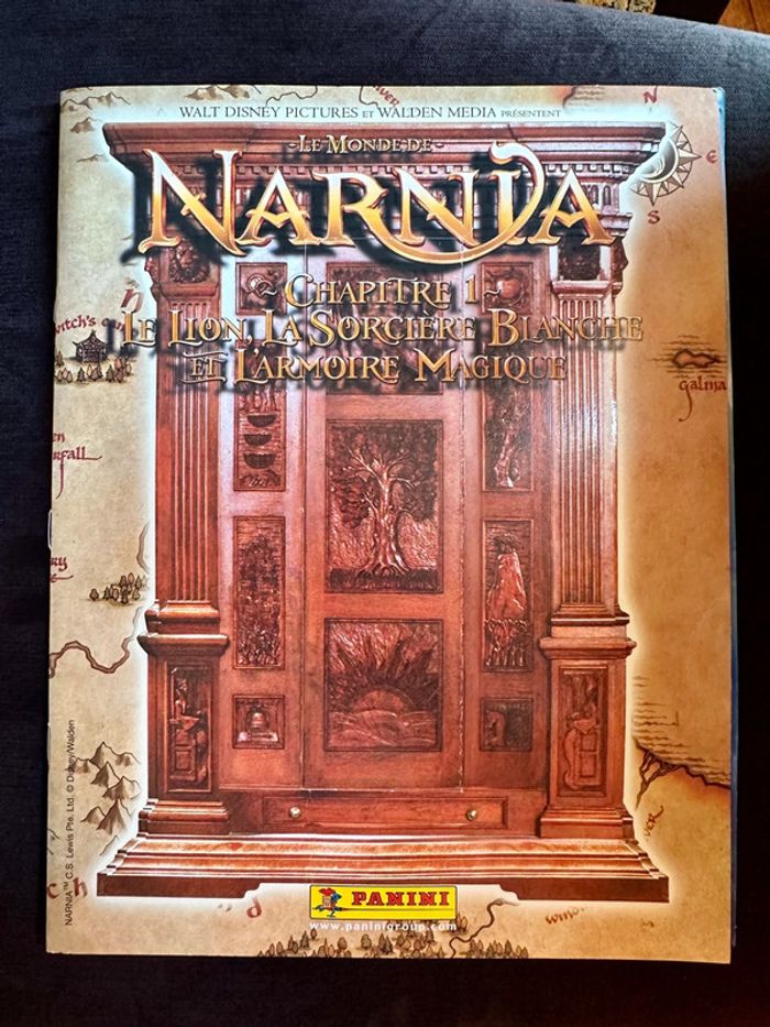 Album Panini complet ancien vintage Le Monde de Narnia Chapitre 1 Aslan stickers autocollants