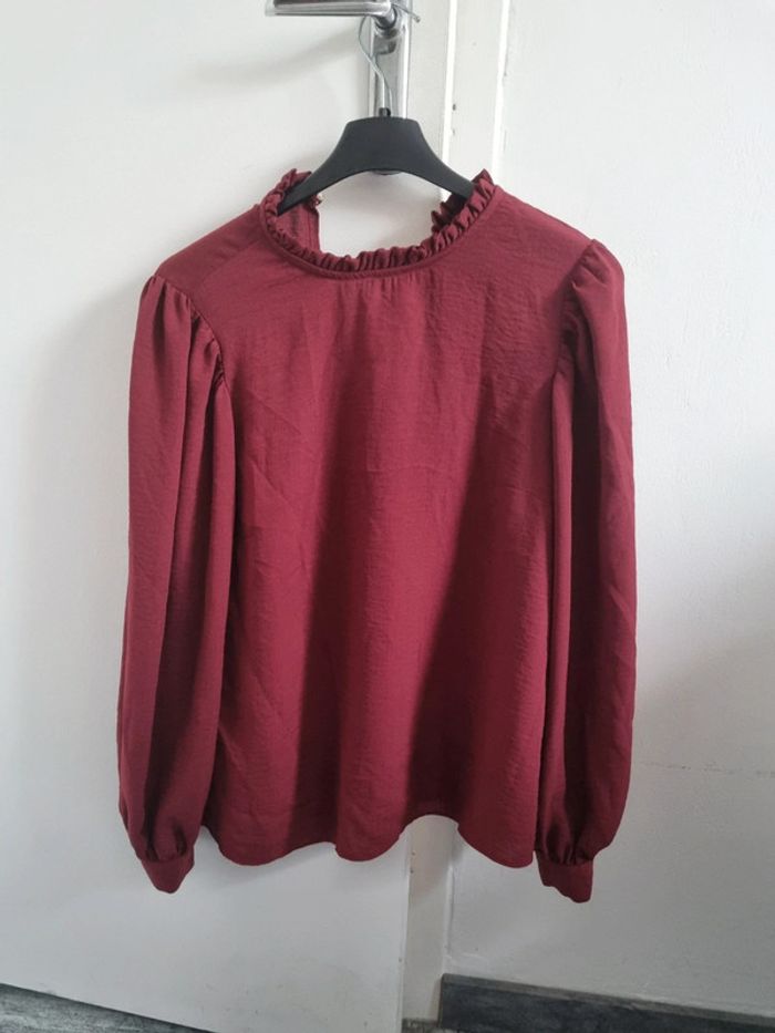 Blouse femme bordeaux