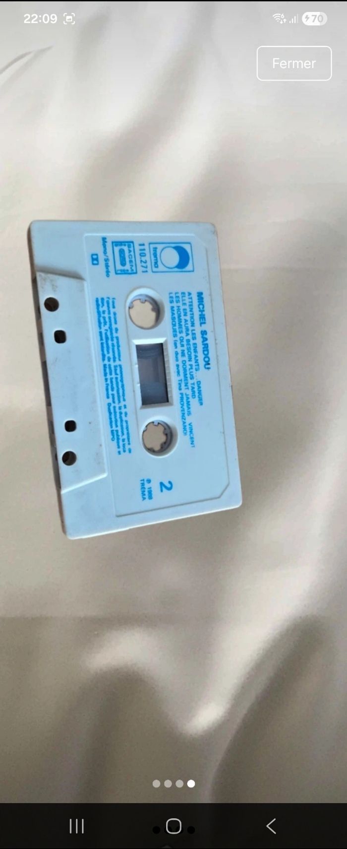 Magnétophone Radiola + 6 cassettes vierges + cassette Michel Sardou - photo numéro 4