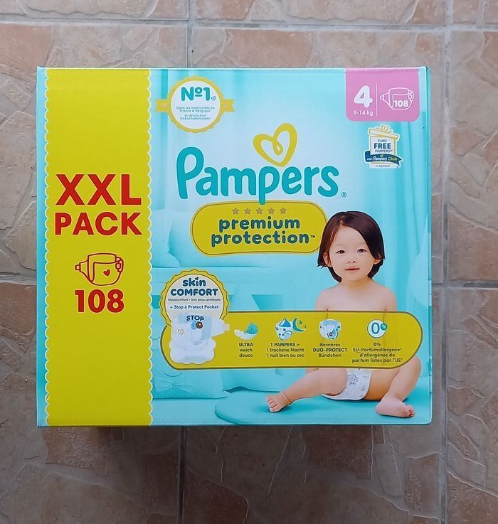 Lot 2 cartons Pampers Premium Protection XXL Pack Taille 4 - photo numéro 2