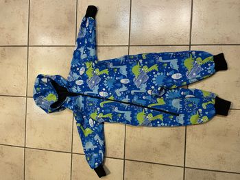 Combinaison étanche IELM 98cm (2-3 ans) bleue dinosaures