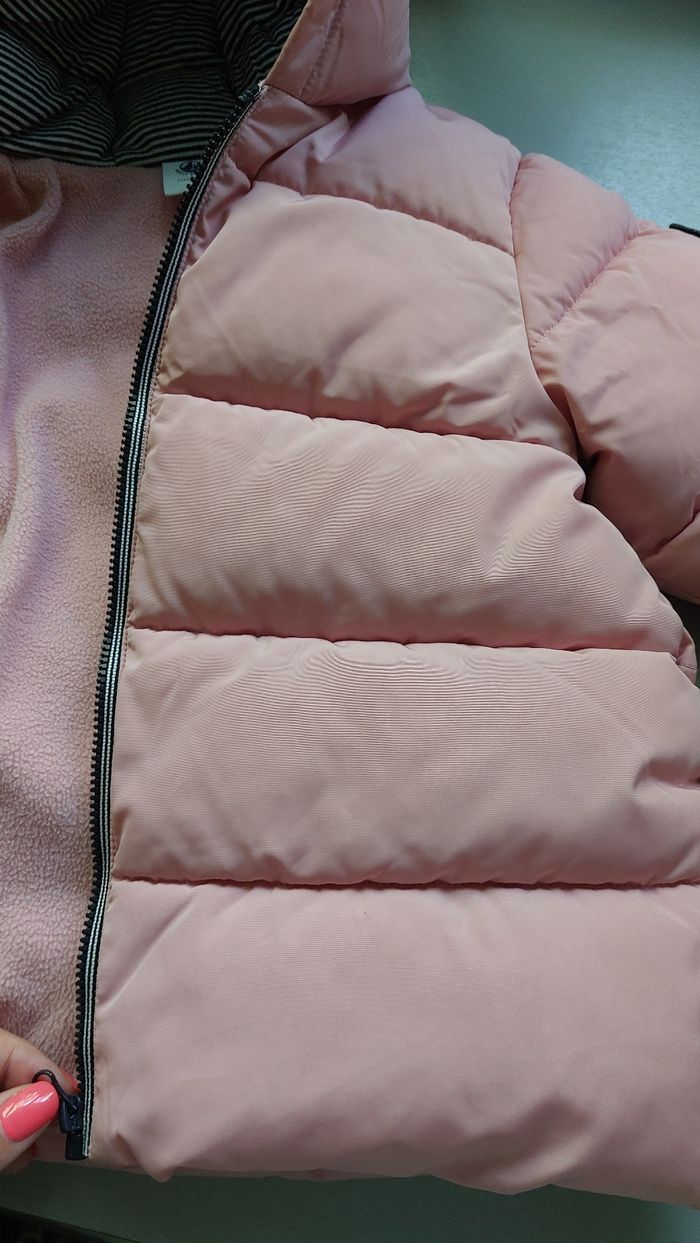 Manteau hiver fille rose petit bateau 24 mois 86 cm - photo numéro 9