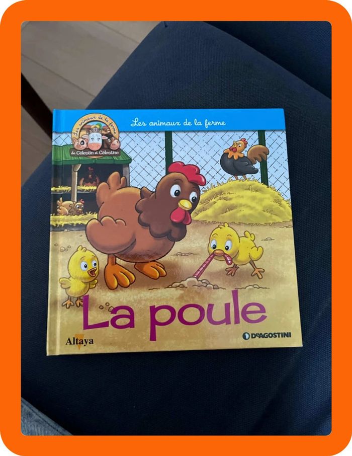 Livre pour enfants sur les animaux de la ferme altaya la poule