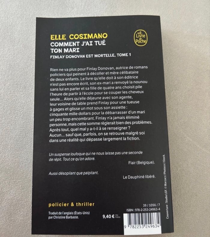 Livre Comment j'ai tué ton mari - Elle Cosimano - photo numéro 2