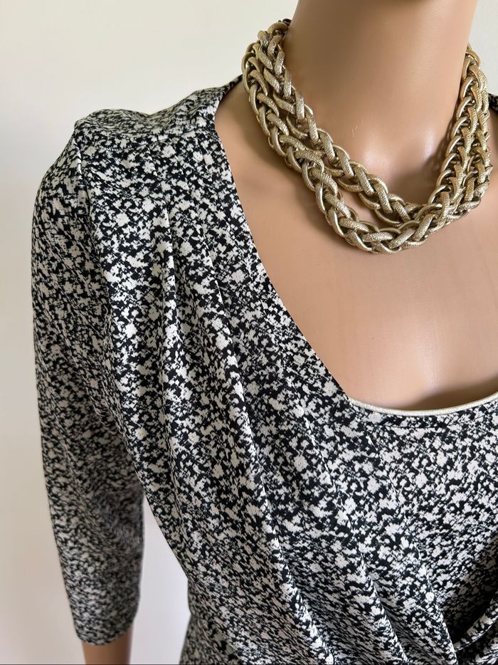 Robe imprimée neuve à manches courtes Morgan taille S - photo numéro 4