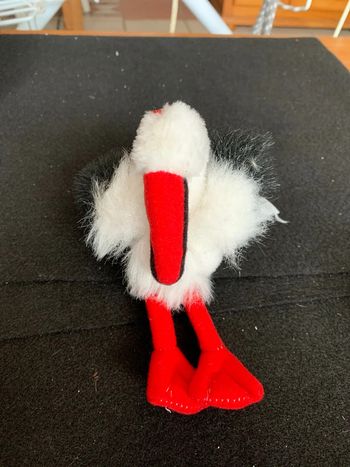 Petite peluche cigogne 17cm