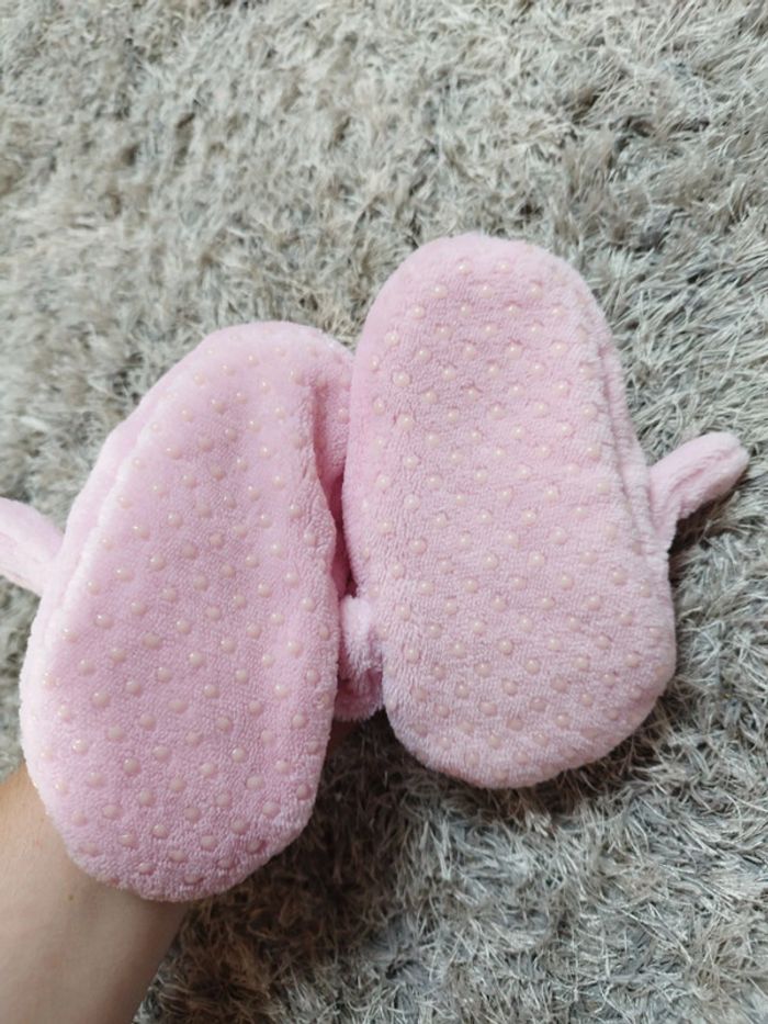 Joli petit chausson facile à enfiler rose licorne 26 27 pointure - photo numéro 4