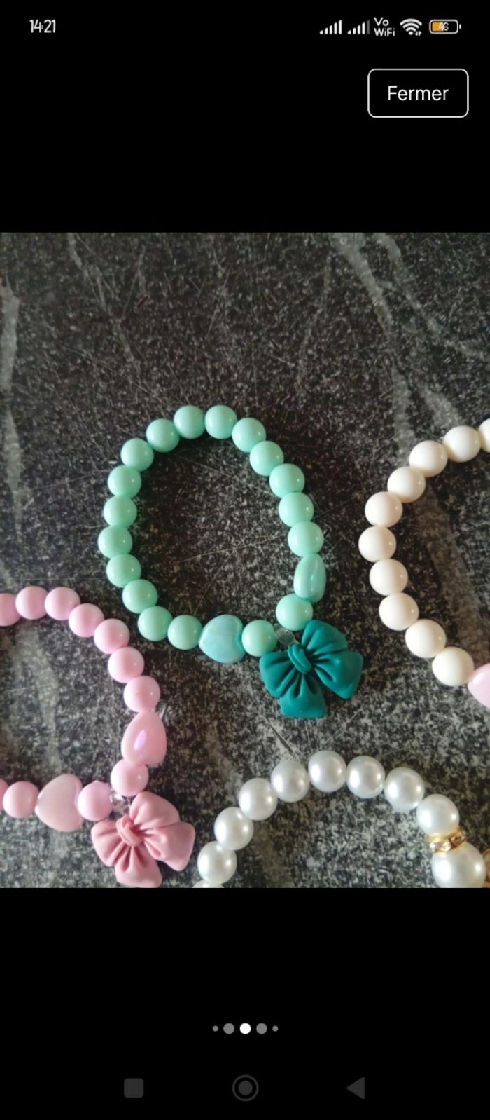 Lot 4 bracelets élastiques enfant - photo numéro 4