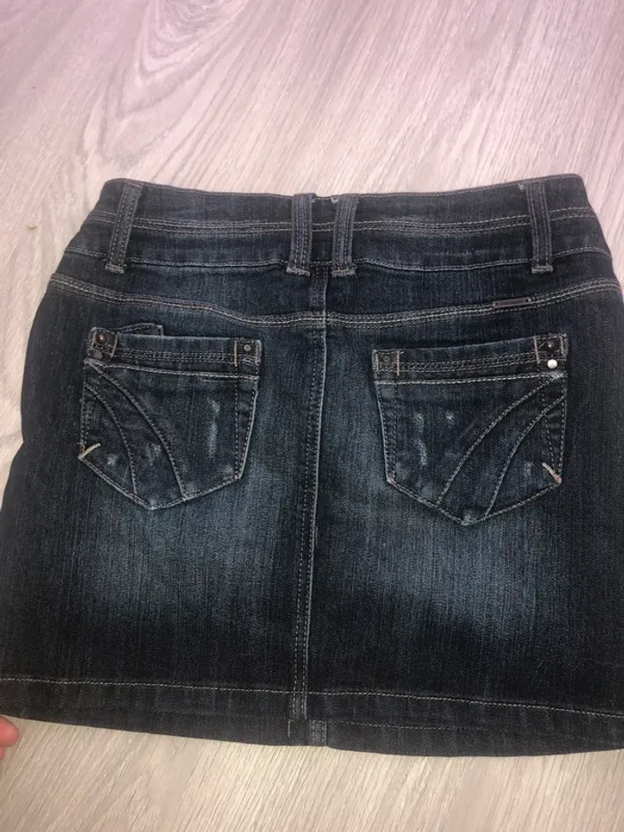 Jupe en jeans promod taille 38 - photo numéro 3