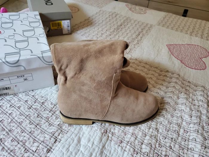 Bottes camel taille 36 toute neuve - photo numéro 6
