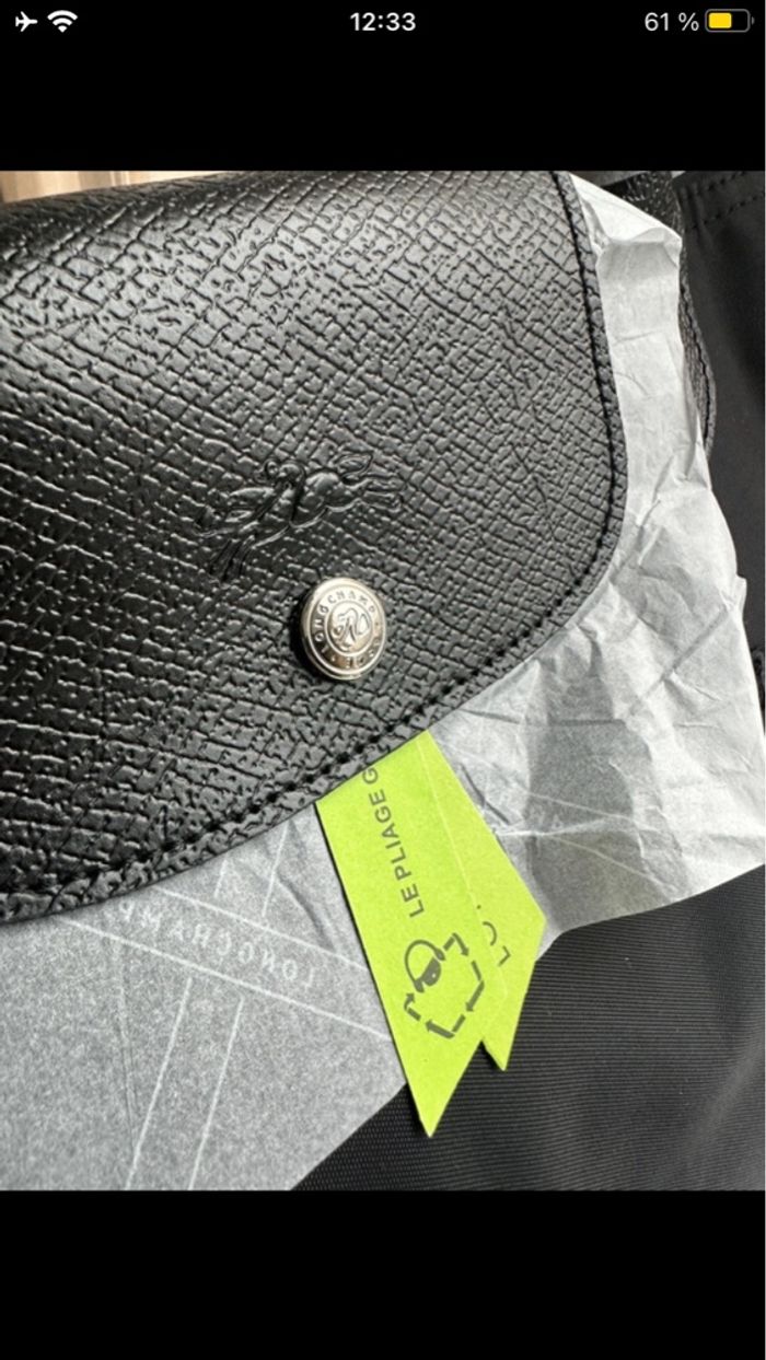 🌸 sac fourre-tout authentique noir neuf taille L 🌸 - photo numéro 8