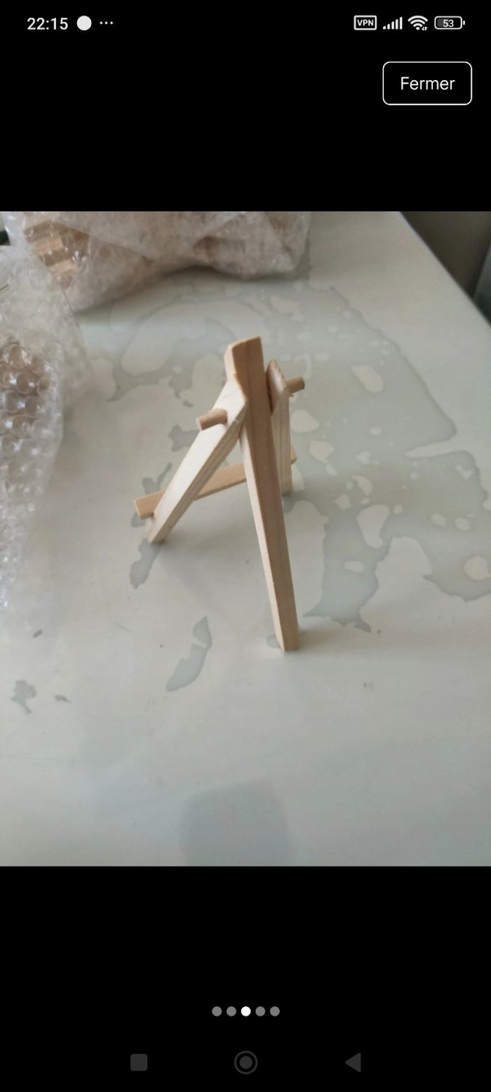 Petit chevalet de table en bois - photo numéro 3