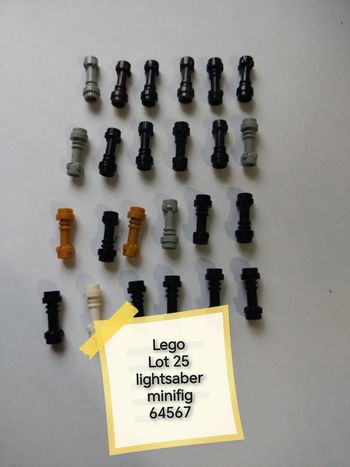 Lego lot 25 lightsaber minifig 64567