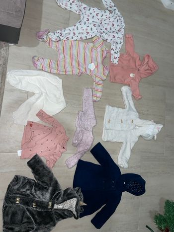 Lot vêtements hiver fille 12 mois