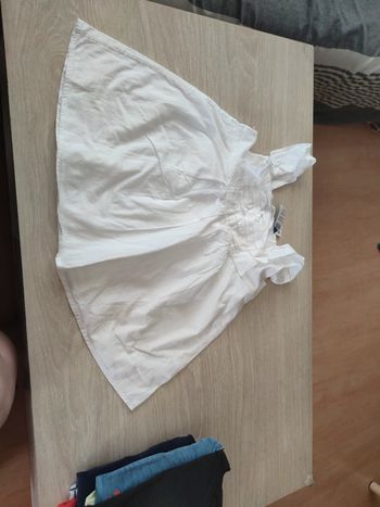 Haut cérémonie blouse blanche Okaïdi 10 ans