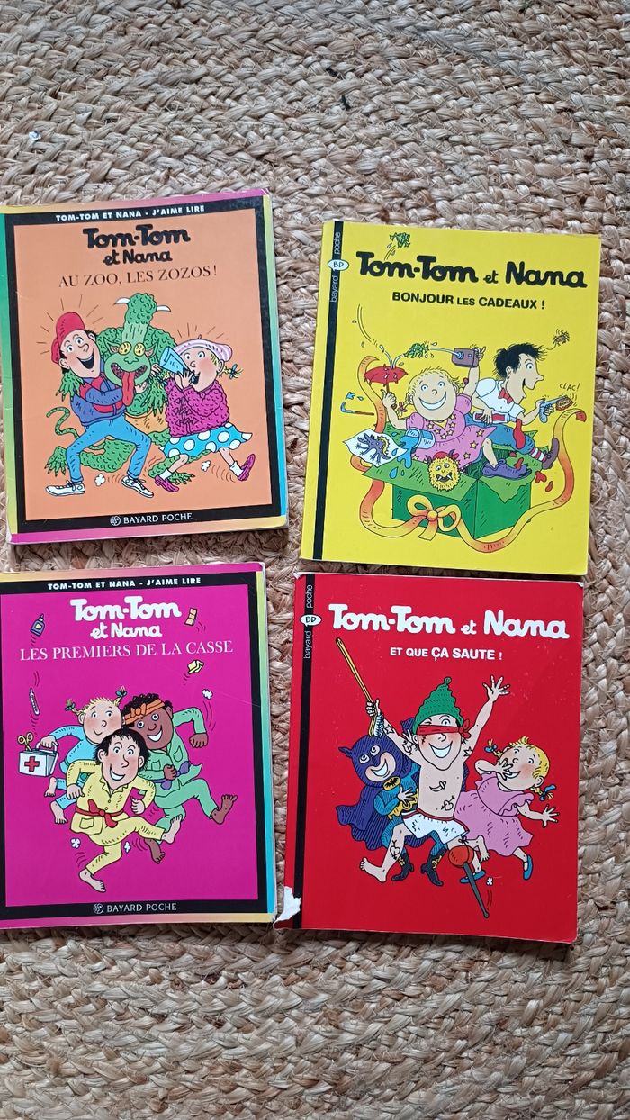 Lot de 4 livres Tom Tom et Nana
