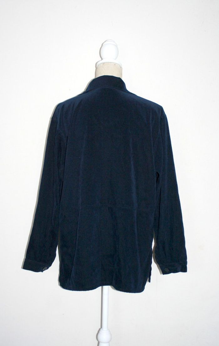 Chemise imitation daim bleu marine New JM - photo numéro 4