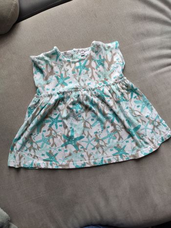 Robe turquoise 12 mois